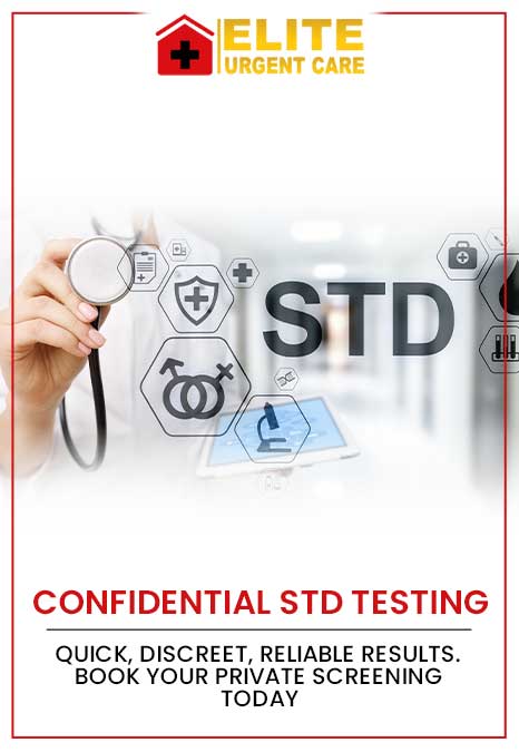 Confidential STD Testing – Quick, Discreet, Reliable Results. Book Your Private Screening Today at Elite Urgent Care in Columbia, MD